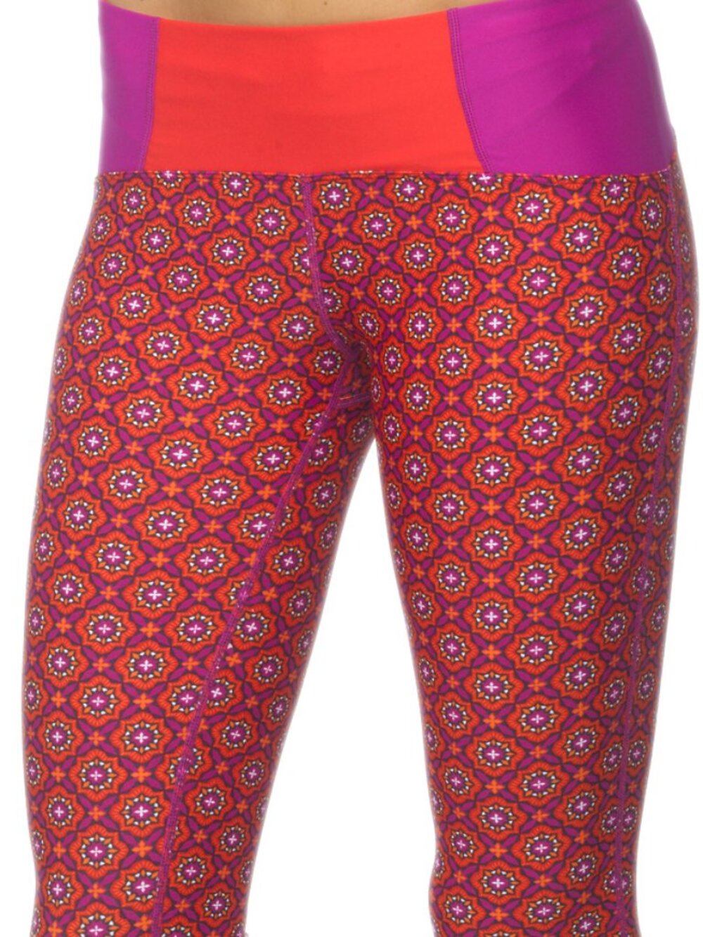 Prana Rai Swim Tights in Red Sundial